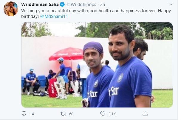 Wishes pour in as Mohammed Shami celebrates 30th birthday