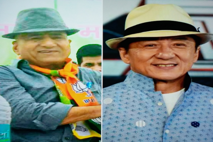 rajastan bjp mla rooparam looking like jackie chan