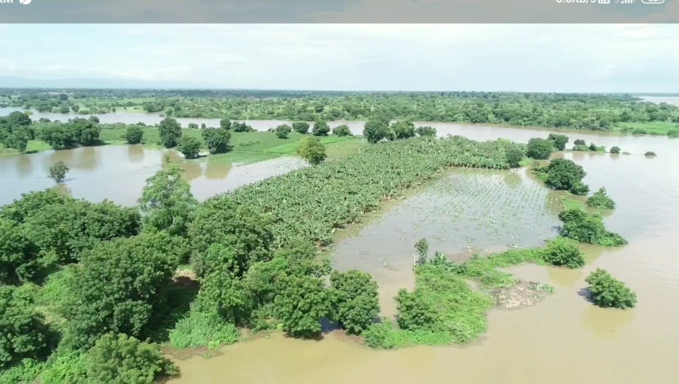 Destruction caused by floods in Dhar