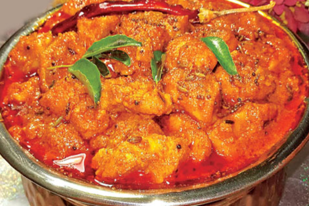 variety dishes with chicken like achari and chettinad fry curries