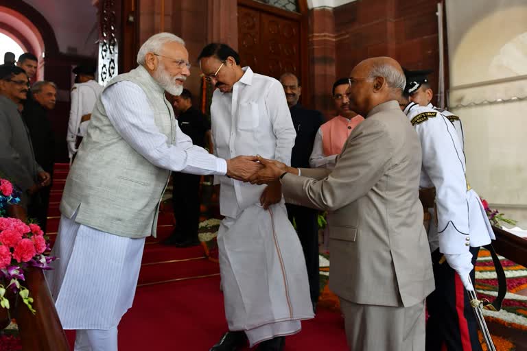 President Ramnath Kovind and PM Modi