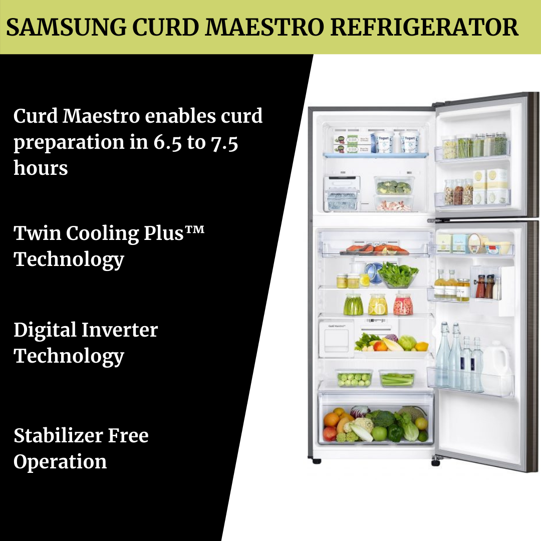 Samsung Curd Maestro refrigerator,  Features and specifications of Samsung Curd Maestro refrigerator