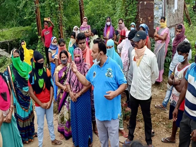 protest of cremation of corona infected person