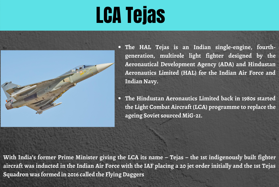 LCA Tejas, the indigenous supersonic fighter