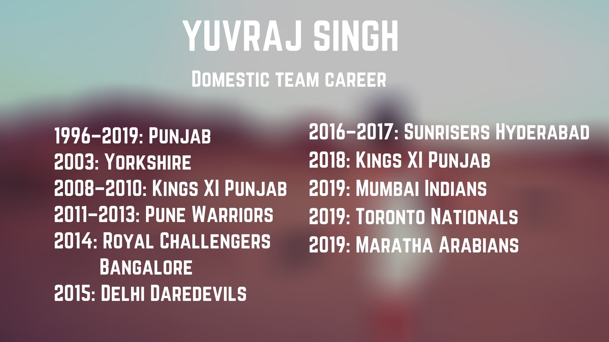 Yuvraj singh