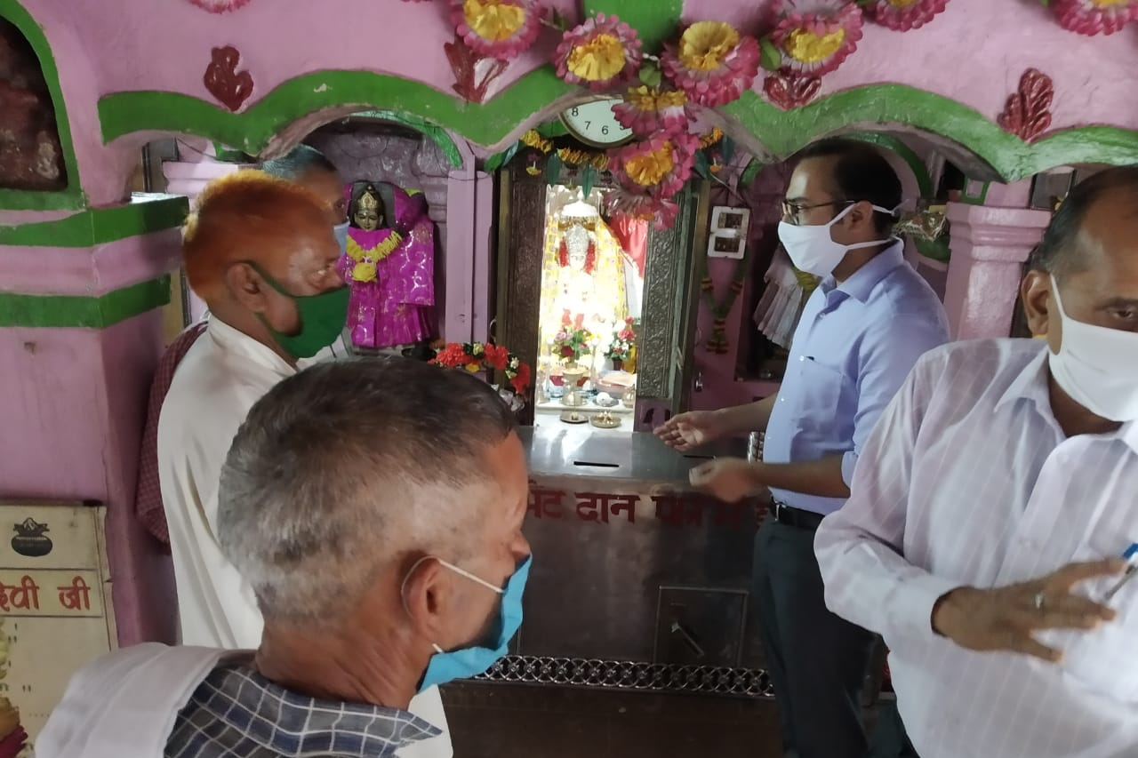 SDM Sarkaghat inspects Nabahi Devi temple