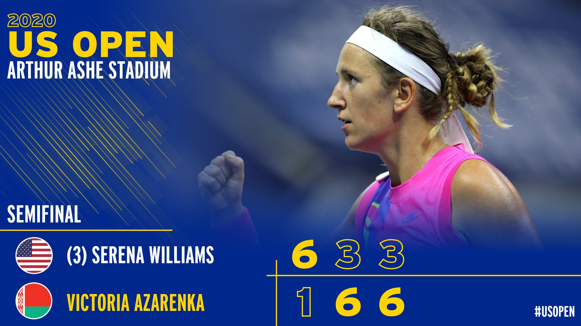 US Open: Azarenka shocks Williams to set up US Opeen final against Osaka