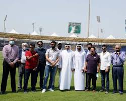 IPL 2020: BCCI president sourav ganguly visits Sharjah Stadium