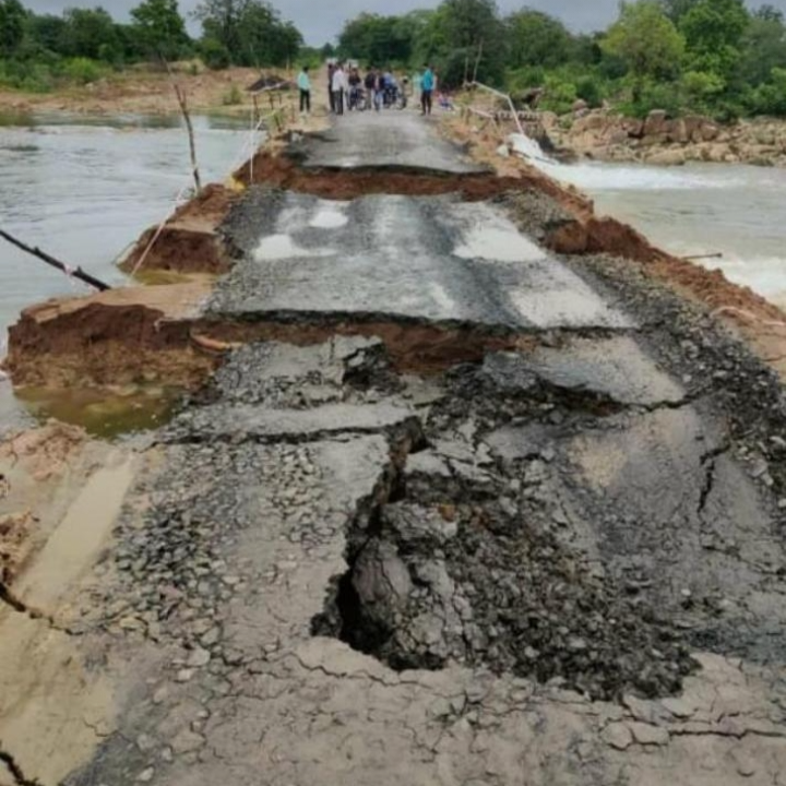 bridge collapsed at kotapalli project and people facing problems