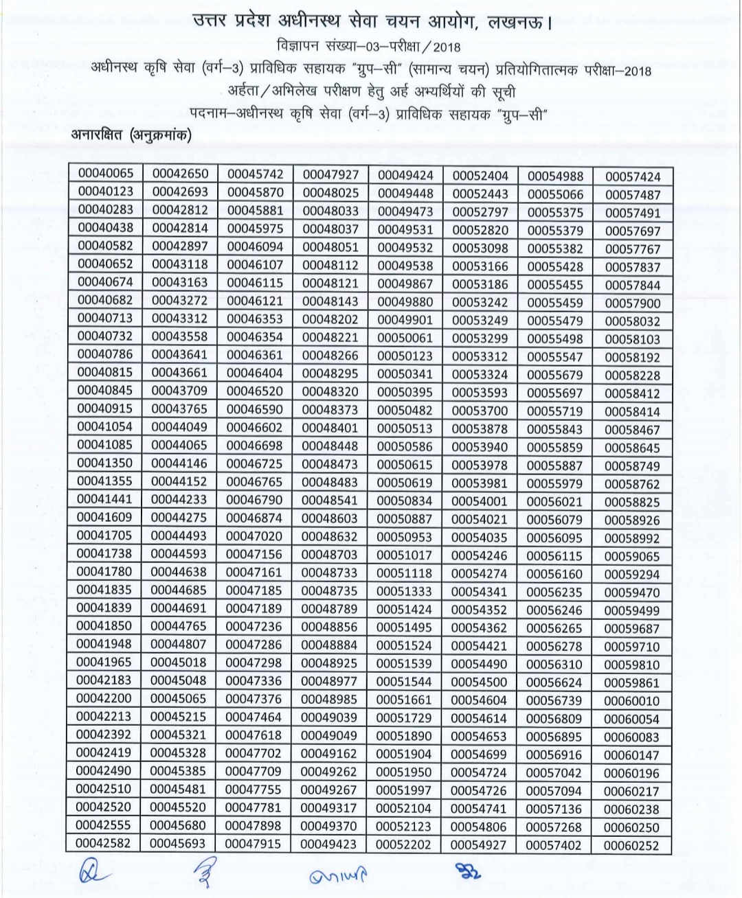 प्राविधिक सहायक परीक्षा का परिणाम घोषित