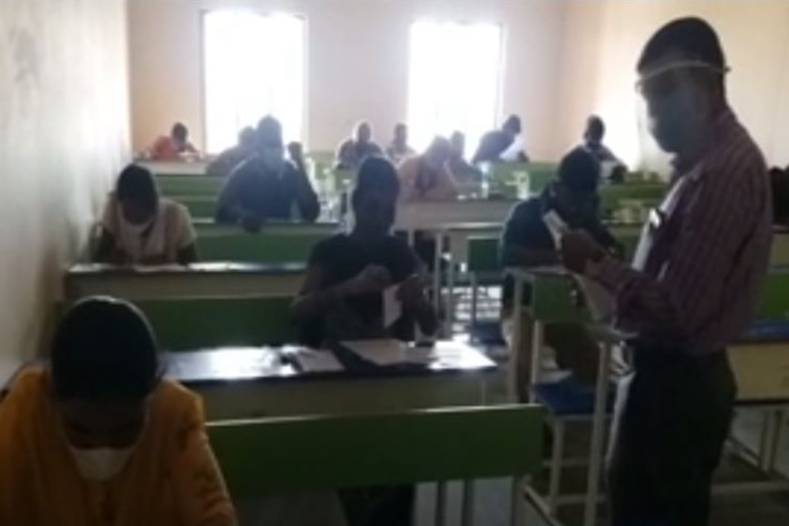 Degree final semister exams started at Patancheru