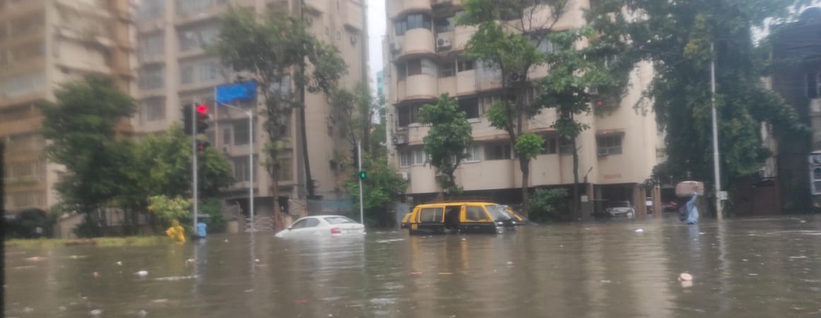 Rainfall causes water-logging in several areas across Mumbai