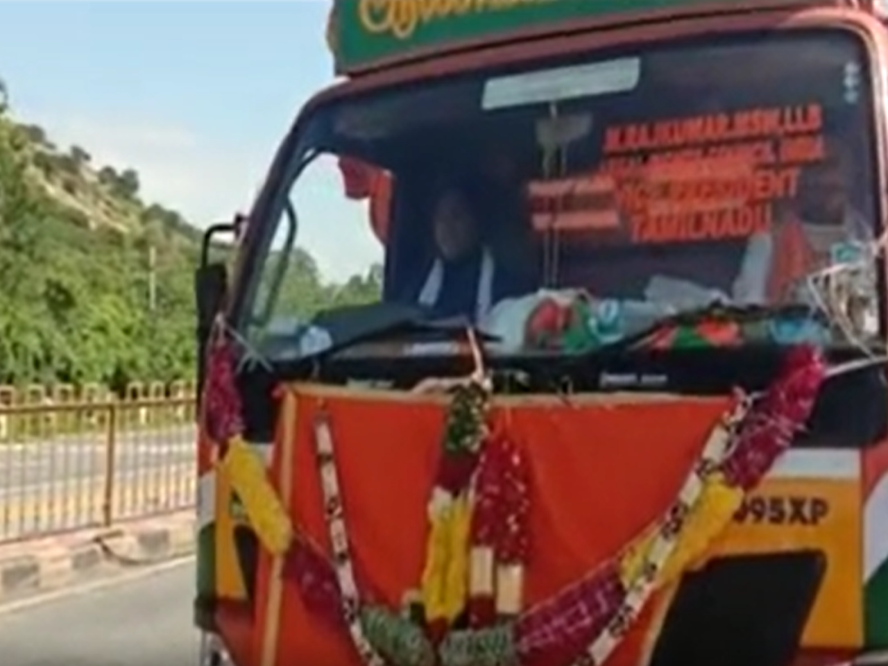 Devotee is going with  the bell to Ayodhya