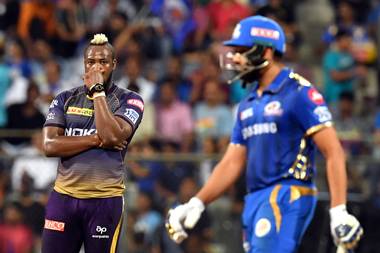 KKR vs MI: mid inings, mumbai gives a huge total to KKR