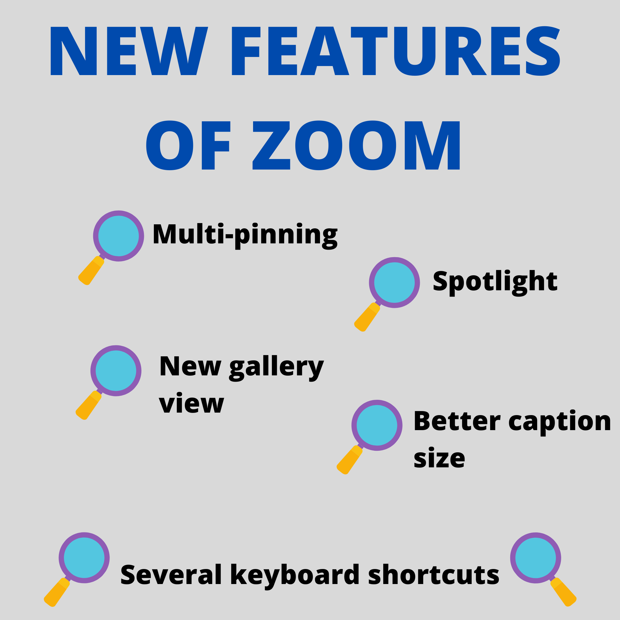 zoom new features , zoom video meets have new features