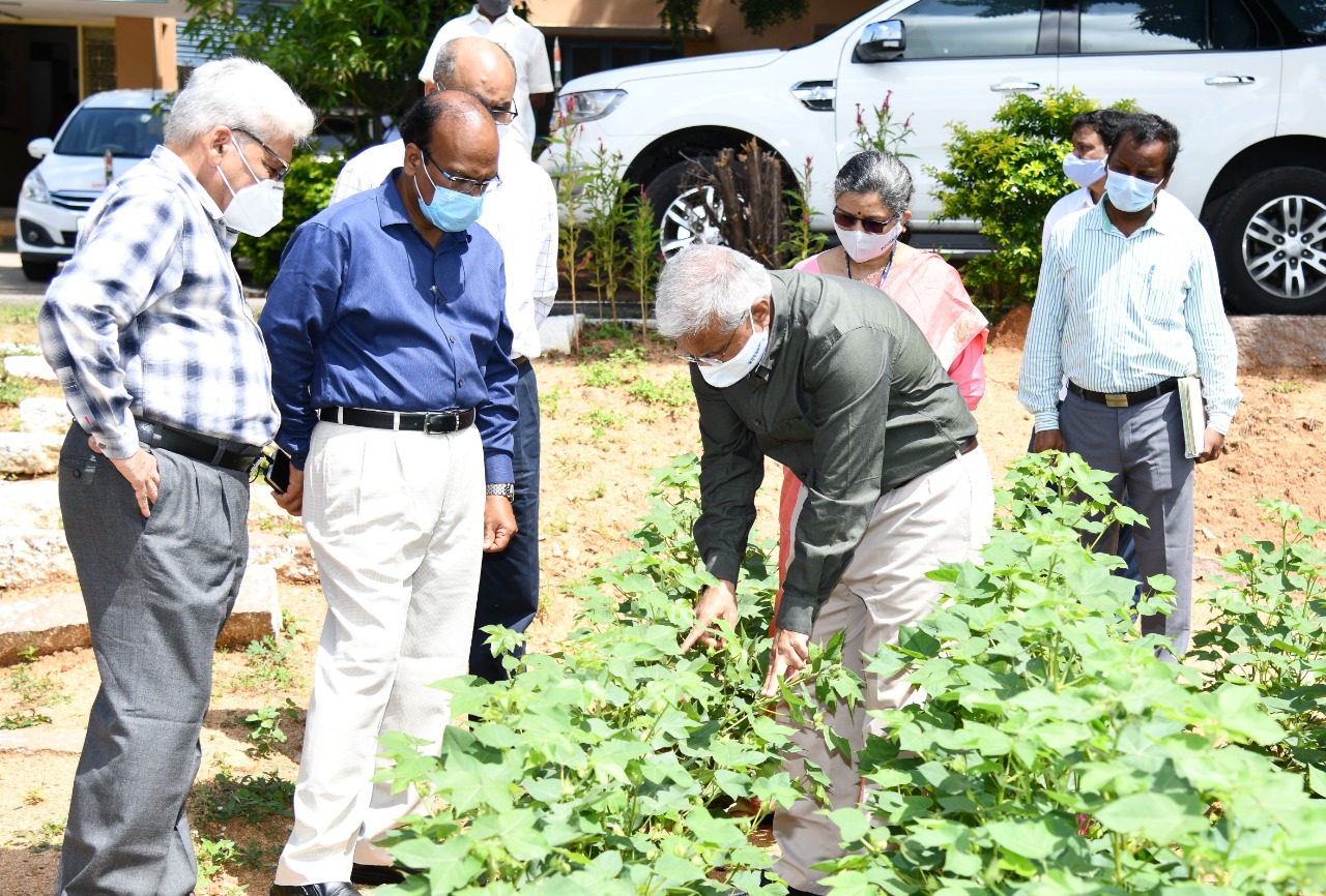 AGRI SECRETARY Dr. Janardhan Reddy visited Seed Research and Technology Center in rajedra nagar, hyderabad