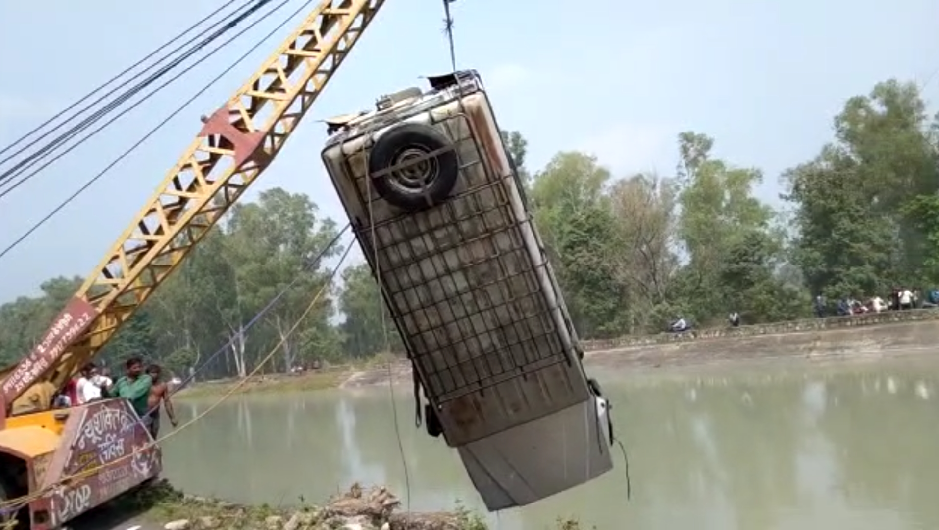 an uncontrolled vehicle fell into a canal, two killed in bijnor uttar pradesh