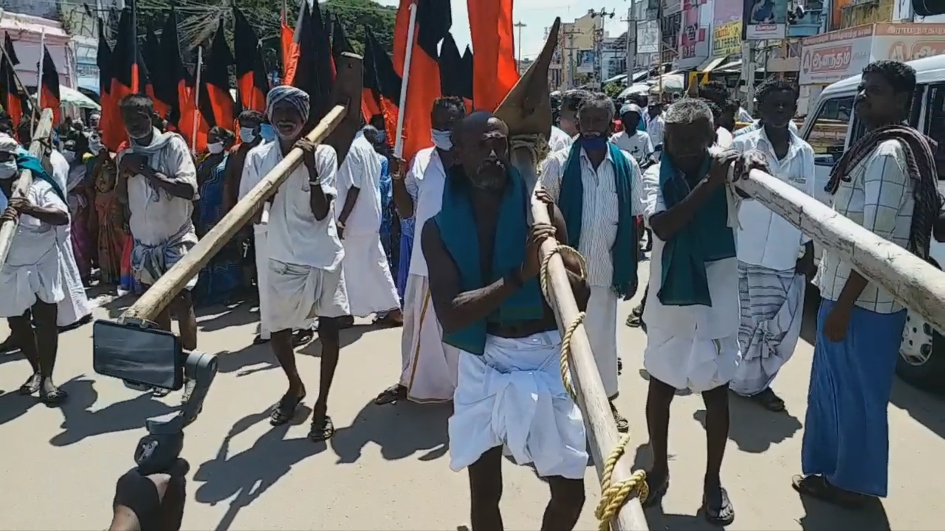 TN against New Farm Act  dmk farm act protest