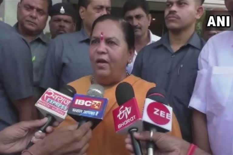 மத்தியப் பிரதேச முன்னாள் முதலமைச்சர் உமாபாரதி