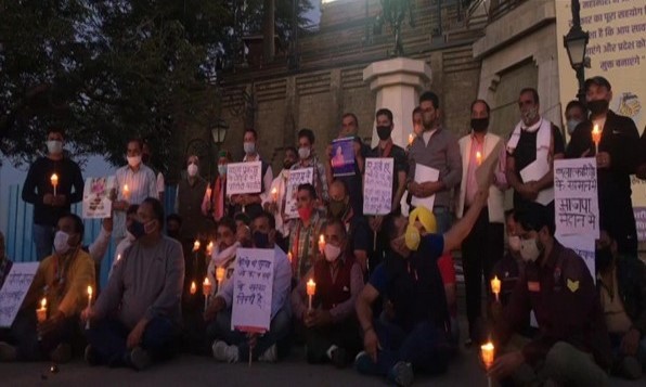 Congress holds candlelight vigil seeking justice for Hathras gangrape victim