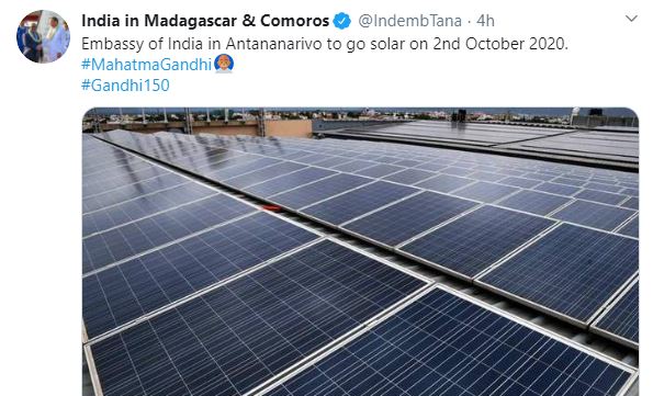 inauguration of the first solar powered embassy in madagascar