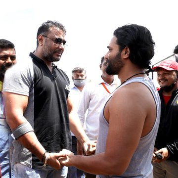 darshan visit to madagaja shooting spot