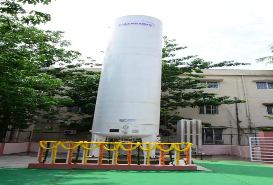 minister gangula kamalakar inaugurate liquid oxygen tank at Karimnagar govt hospital