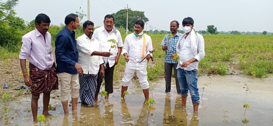 AICC secretary Sampath Kumar visiting Jogulamba Gadwal district