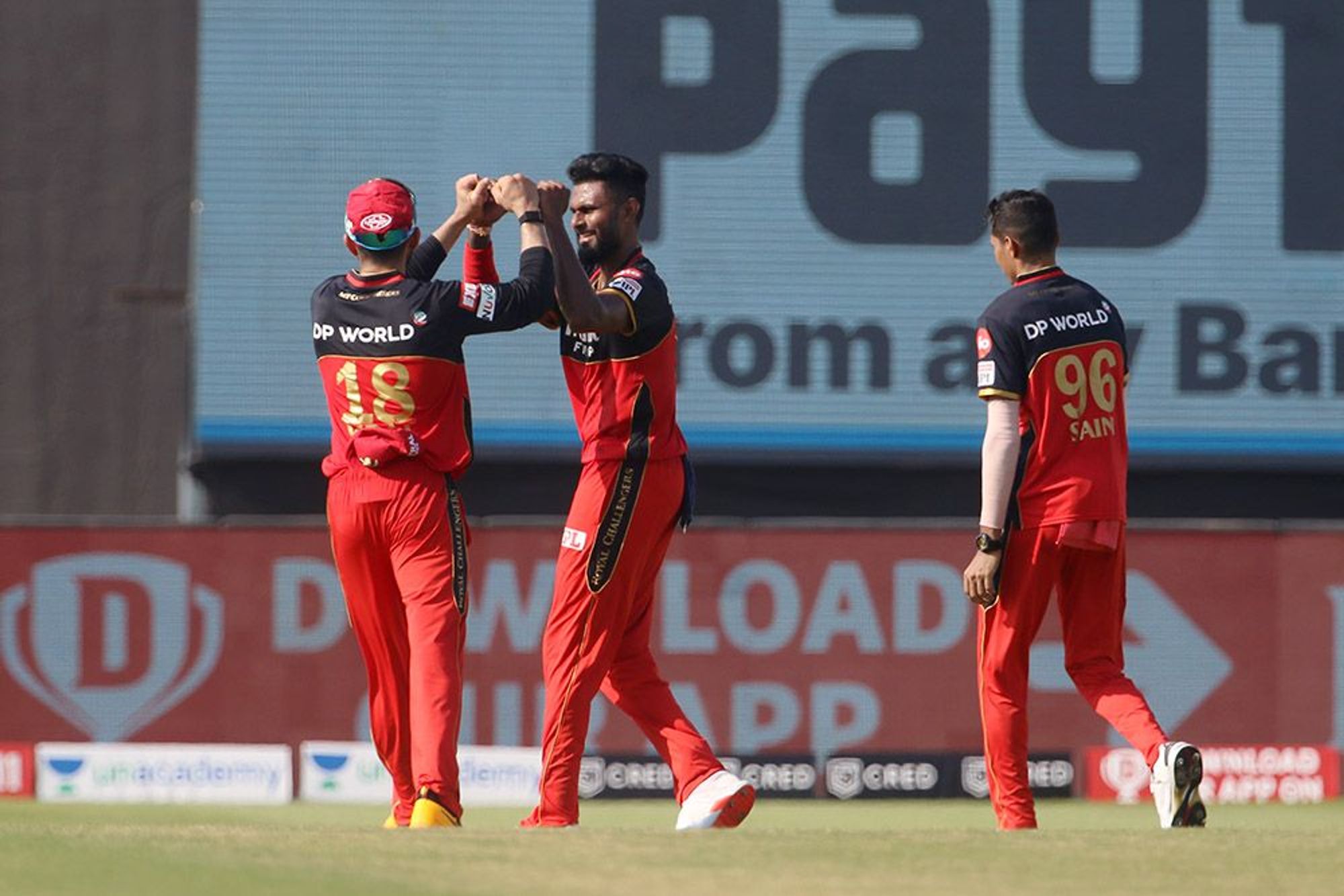 Usuru Udana took 2 wickets as RCB restricted RR to 154 for 6 in 20 overs.