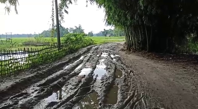 Poor road condition at CM's constituency Majuli