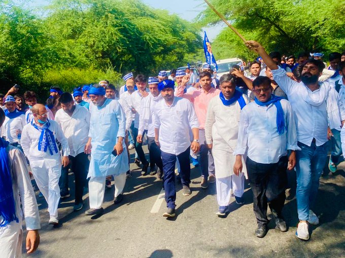 Bhim Army chief Chandrashekhar Azad reaches Bulgarhi