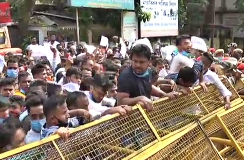 Congress protest in Nagaon