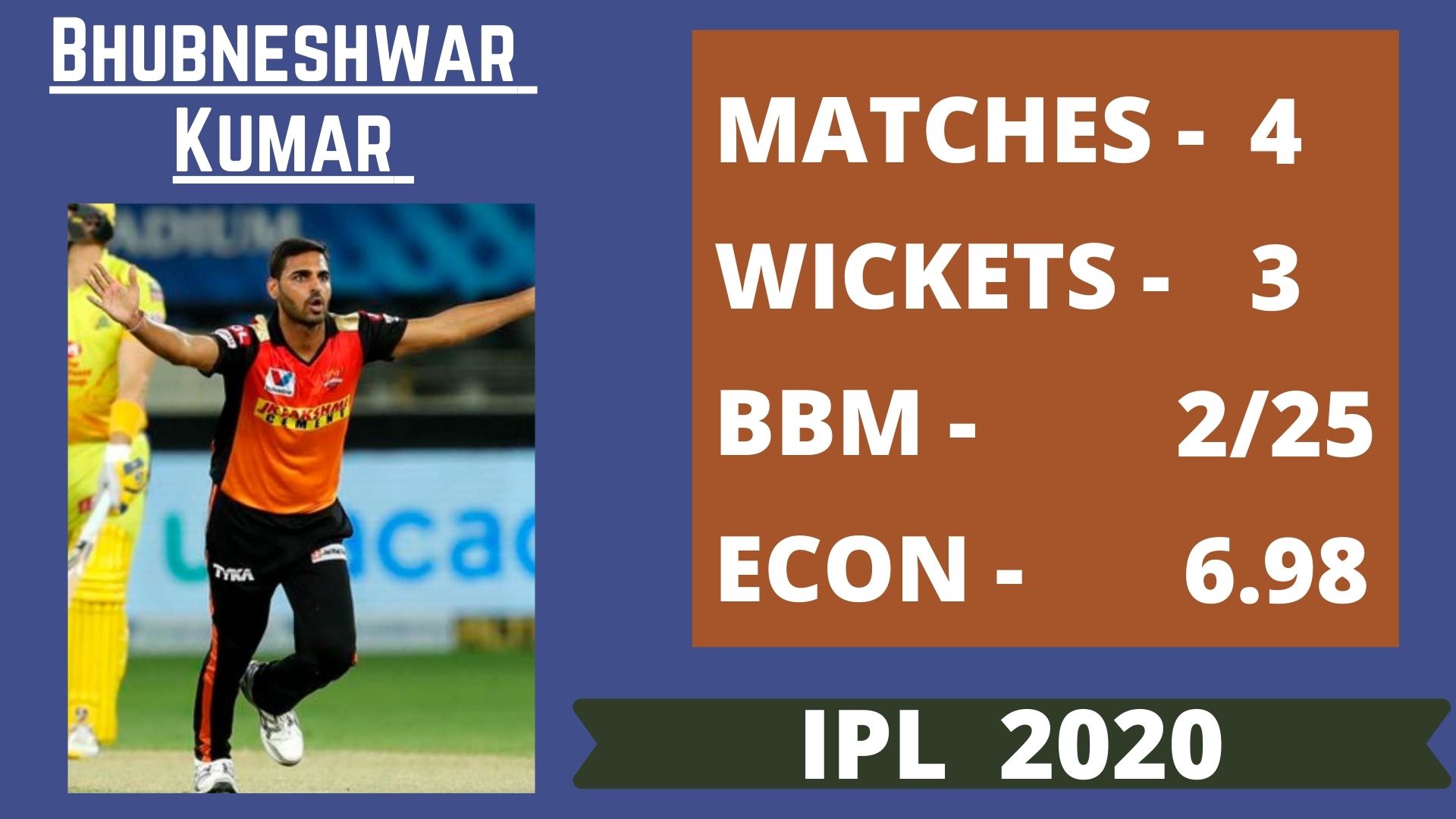 Bhuvneshwar Kumar, IPL 2020, Prithvi Raj Yarra