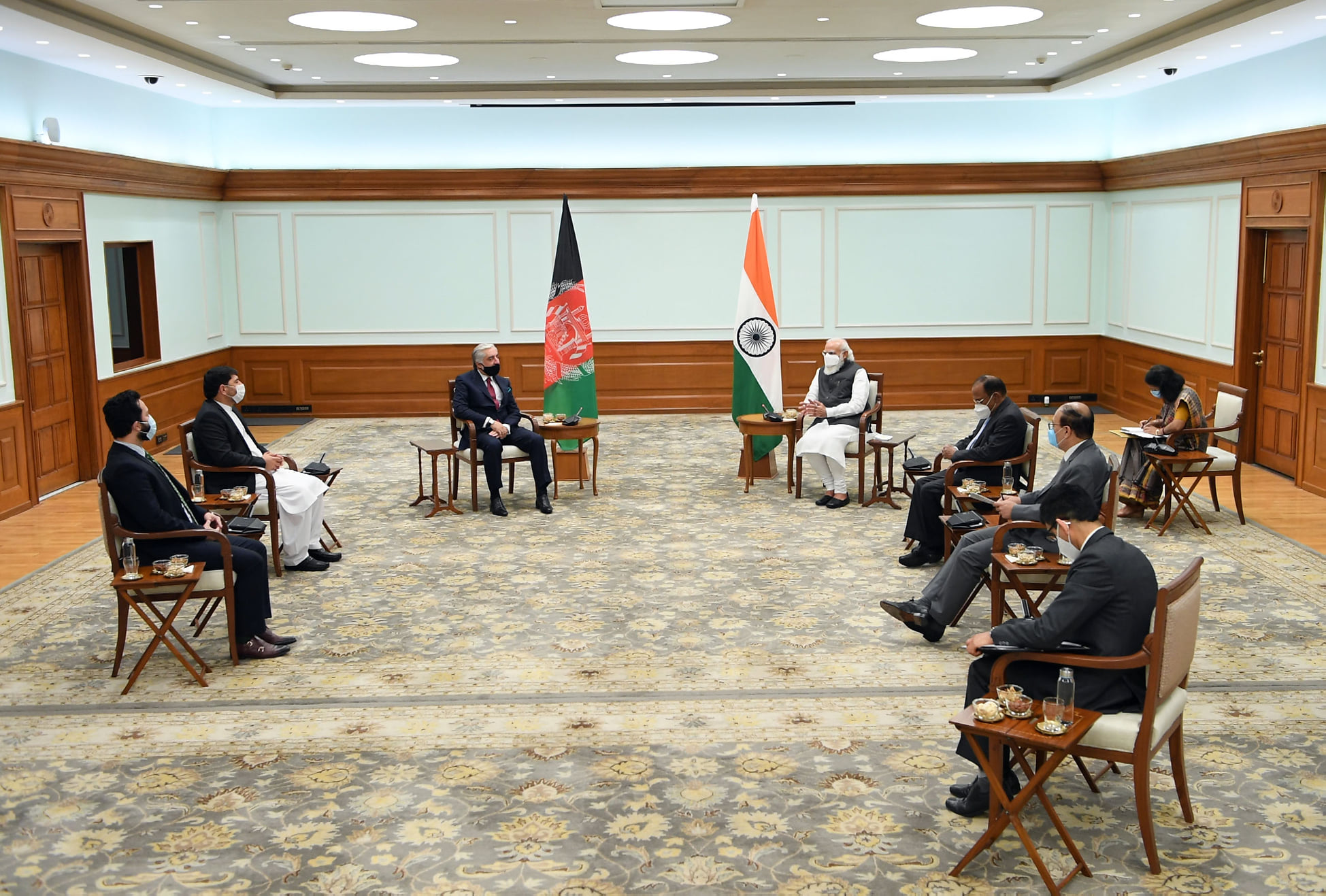 Abdullah Abdullah discusses peace process with top Indian leadership