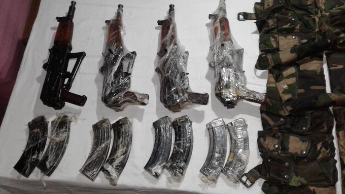 BlankIndian Army foils Pak-backed terrorists' bid to smuggle in weapons