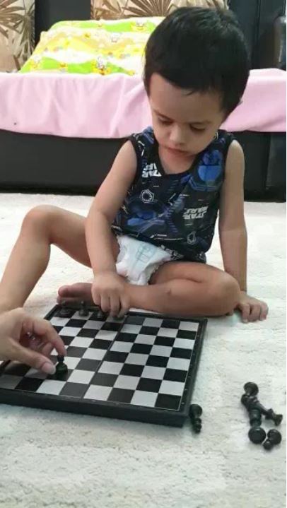 Little Ethan plays with letters and numerals more than toys in Kerala