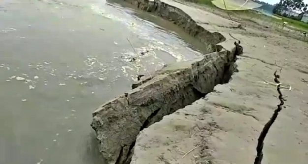 Erosion protection by Public in Barpeta