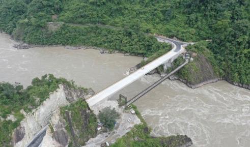 Bridge opening in Indo China border Tezpur assam etv bharat news