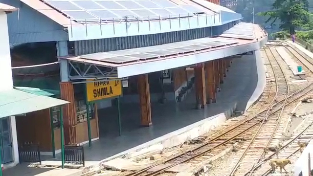 The Shimla Railway Station wears a deserted look