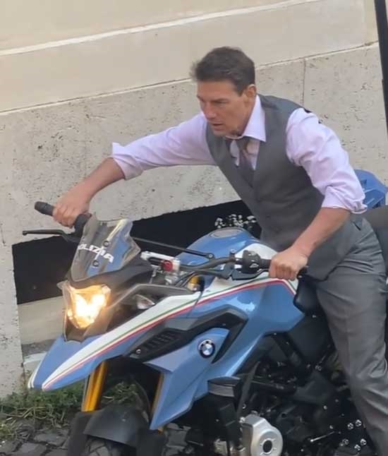 Tom cruise rides a made in india bike in Mission Impossible