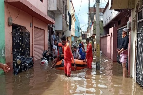 NDRF teams have rescued 74 persons till now in Bandangpet area