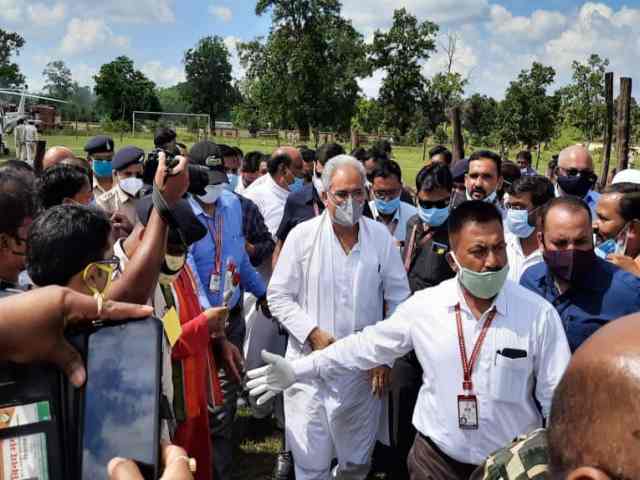 CM Bhupesh Baghel reached marwahi