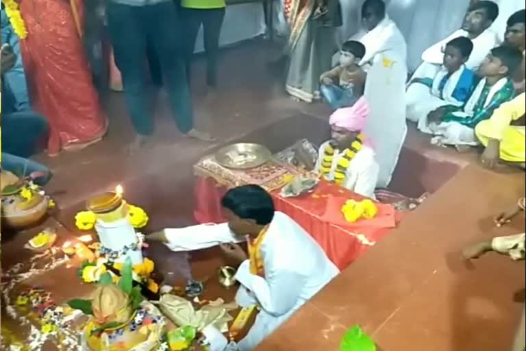 Jogi bithai Jogi ritual