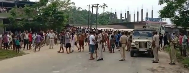 Massive Protest In assam sivsagar