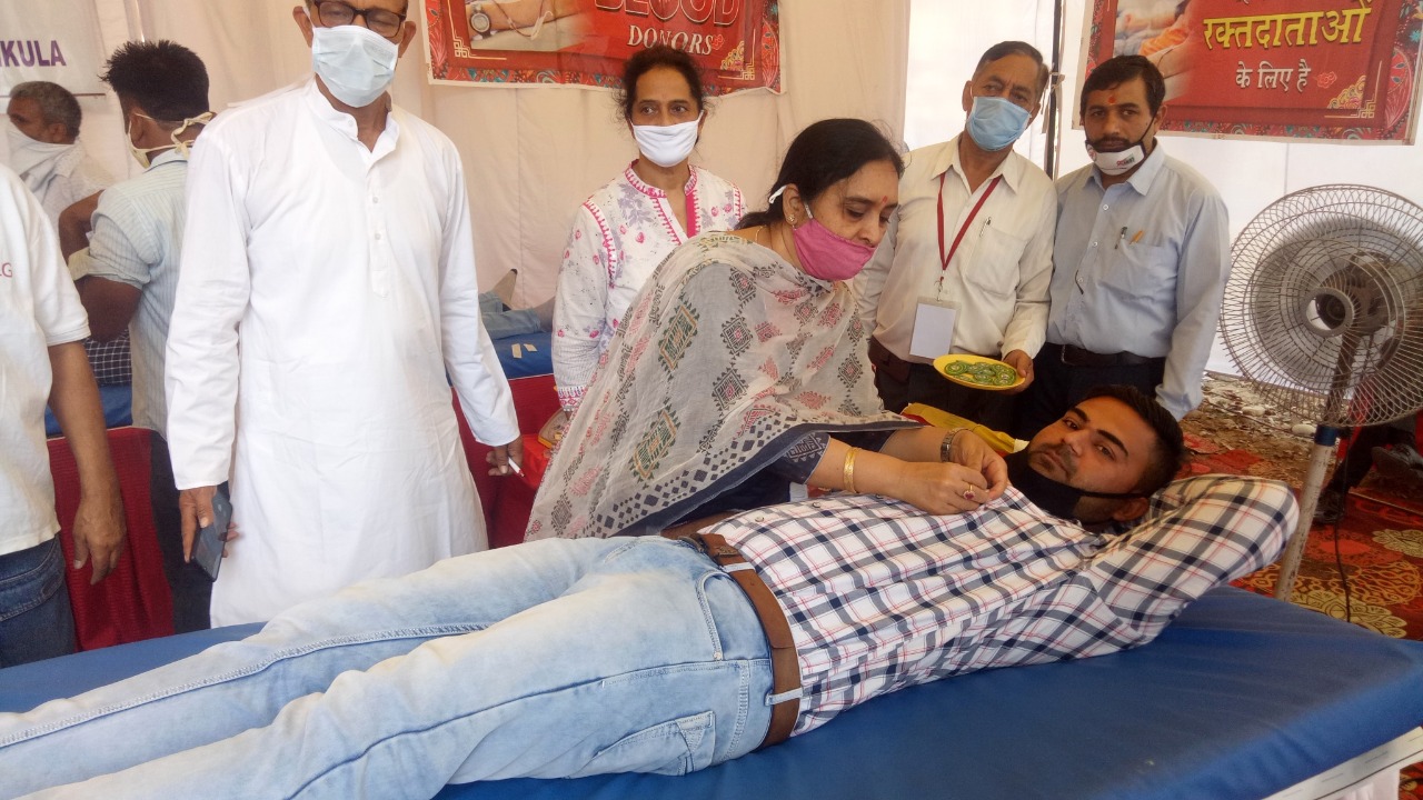 blood donation camp organized in panchkula