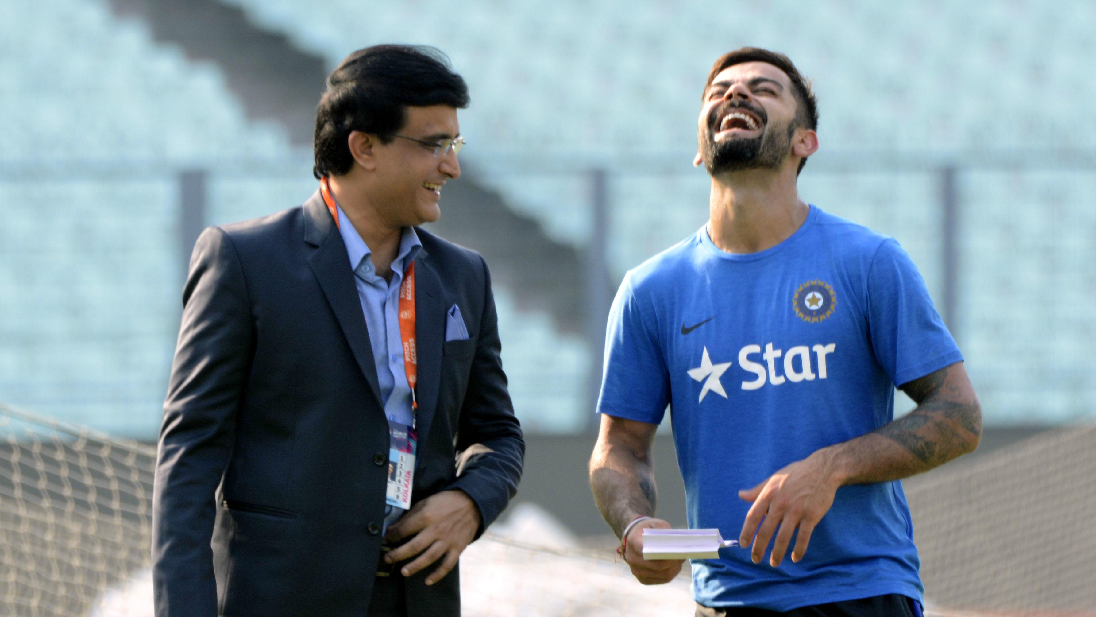 Sourav Ganguly and Virat Kohli