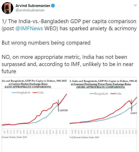 IMF ରିପୋର୍ଟ ଉପରେ ପ୍ରଶ୍ନ ଉଠାଇ  ଅରବିନ୍ଦ ସୁବ୍ରମଣ୍ୟମ