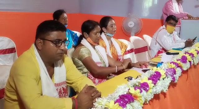 Pathsala bjp mahila marcha executive meeting assam etv bharat news