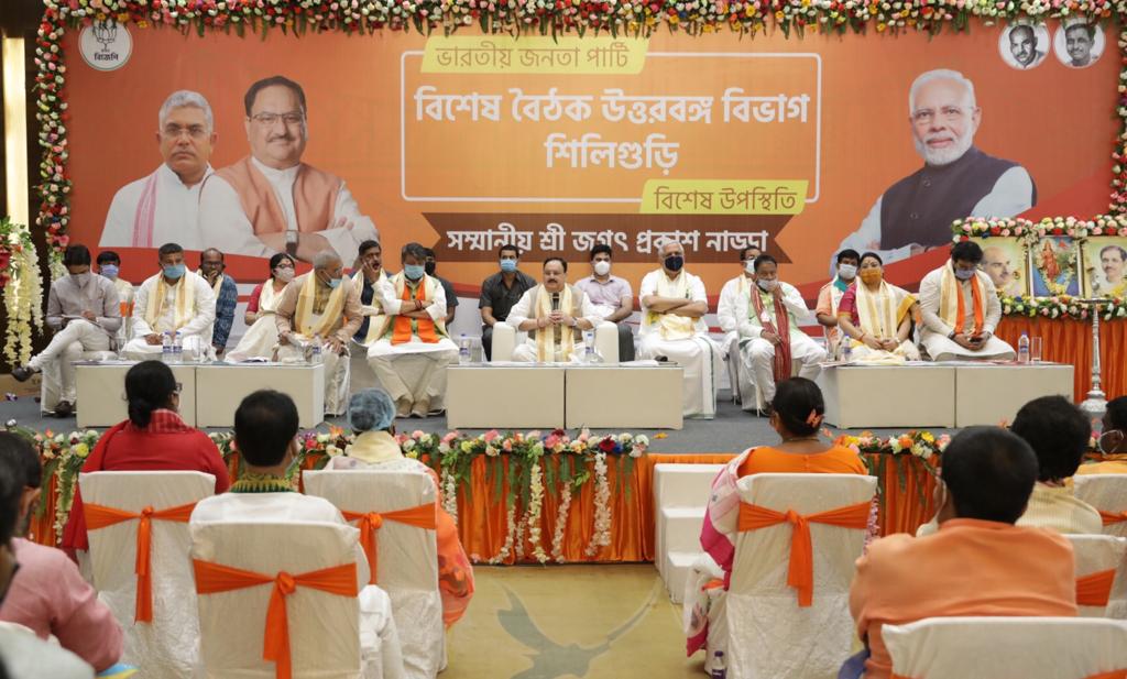 BJP national president JP Nadda attendimg a party event