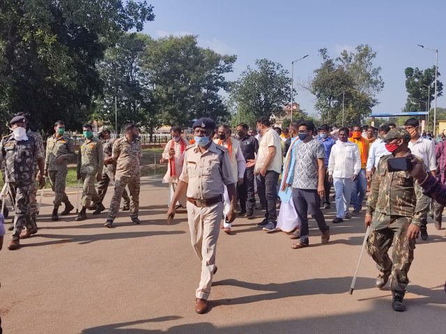 Protest of Sarva Adivasi Society